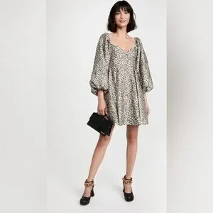 トップス sister jane/Tempo Leopard Jacquard Dress Sister Jane Jacquard Tempo Leopard Dress | Urban Outfitters
